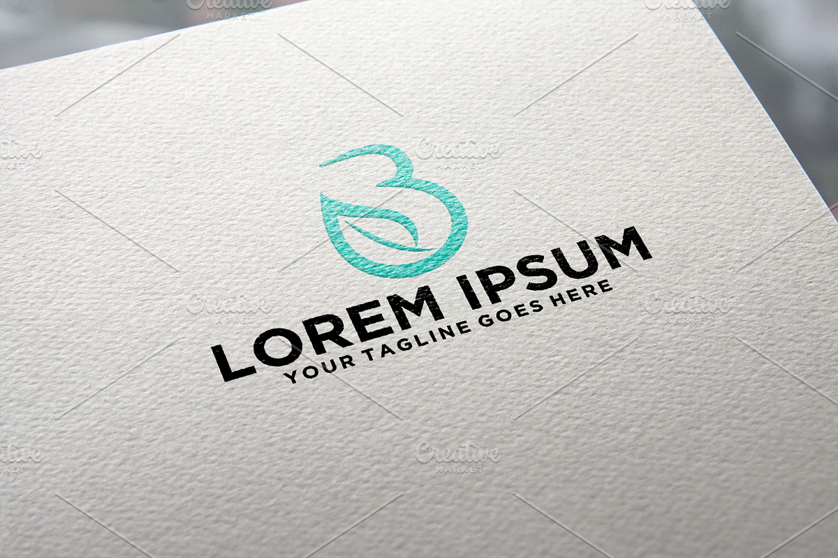 Modern Leaf on letter B logo, a Branding & Logo Template by REDVY CREATIVE (Photo 1 of 2)