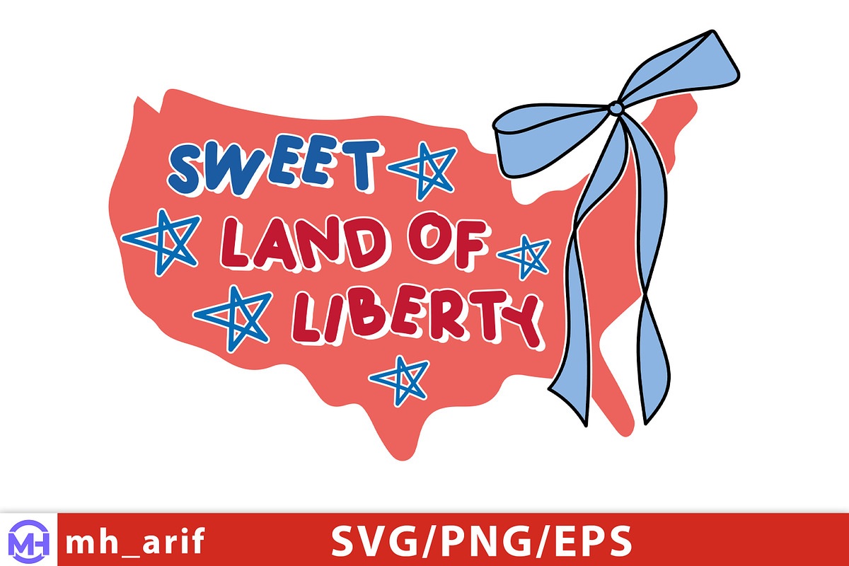 Sweet Land of Liberty 4th of July, a Graphic by mh_arif (Photo 1 of 4)