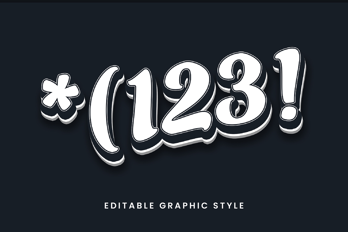 Bold Script 3D Text Effect preview 2