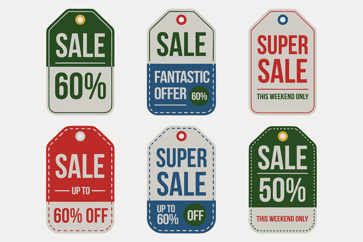 Christmas Theme Sale Tags And Price, an UI Kit Template by MightyDesign (Photo 1 of 5)