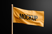 Flag Mockup, a Merchandise Mockup by dpi (Thumbnail 3 of 6)
