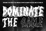 Demones Disaster Horror Metal, a Blackletter Font by dansdesign (Thumbnail 7 of 9)