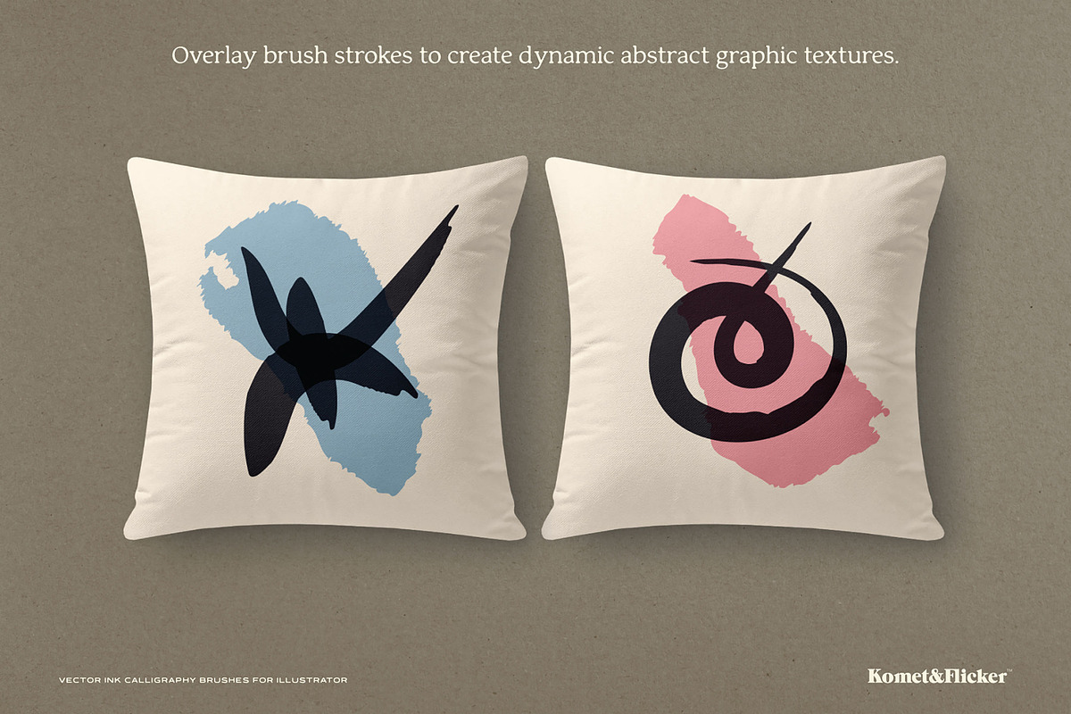 Vector Ink Calligraphy Brushes, a Brush Add-On by Komet & Flicker (Photo 9 of 12)