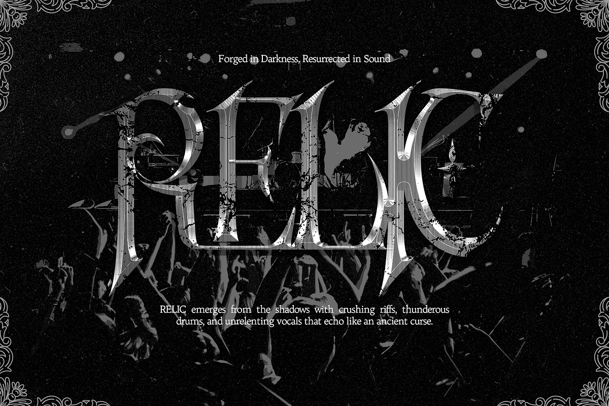 Dreadglyph – Metal Horror Typeface, a Serif Font by Inviline.co (Photo 11 of 17)