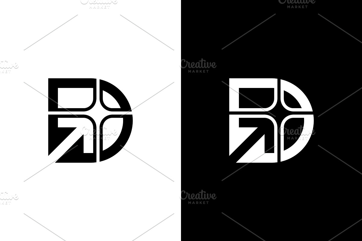 Letter D arrow star logo, a Branding & Logo Template by Rasagama Studio (Photo 3 of 4)