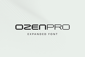 OzenPro-abstract futuristic font