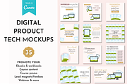 Digital product mockup Canva, a Mockup by Cate Creates (Thumbnail 1 of 8)