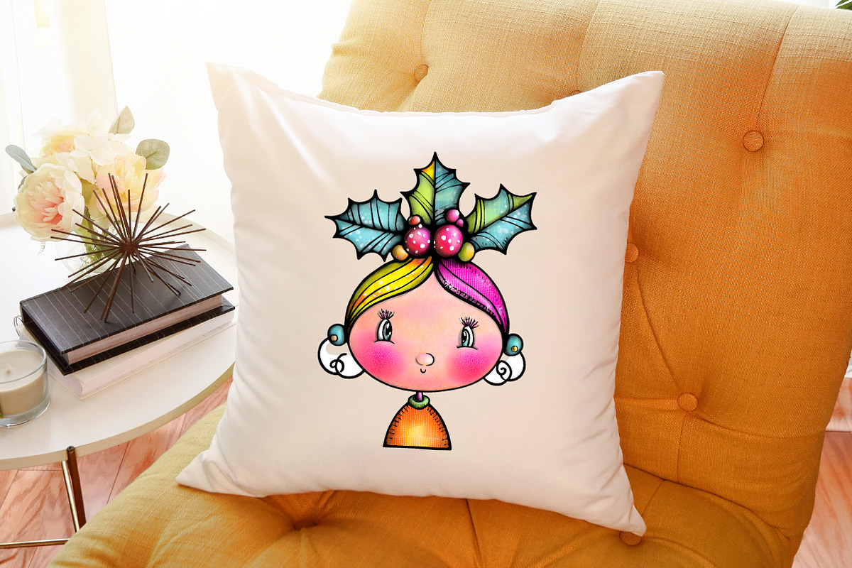 Whimsical Christmas Baby Kid Clipart, an Illustration by Sublimation Artist (Photo 6 of 6)