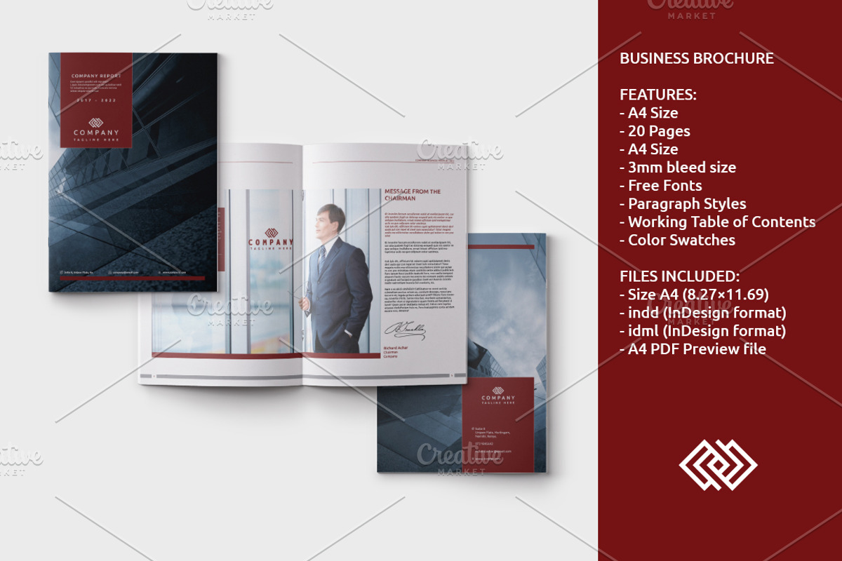 Business Brochure | Report |, a Brochure Template by Machel Design (Photo 1 of 7)