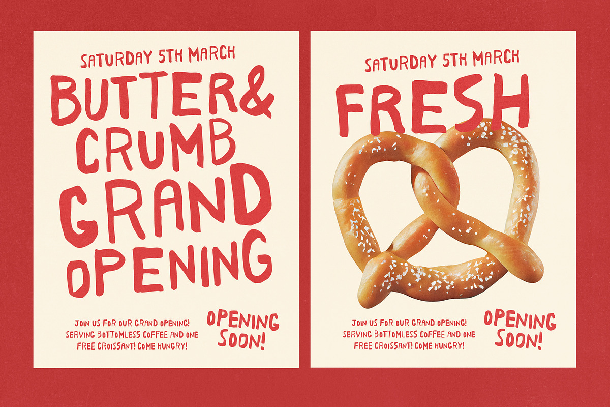 Butter And Crumb Font Duo, a Handwritten Font by Nicky Laatz (Photo 8 of 19)