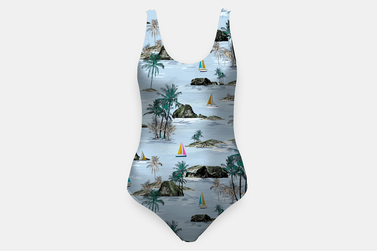Island Pattern & Seamless Print, a Pattern Graphic by Talip Memis (Photo 5 of 6)