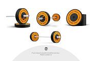 Barbell Mockup Set, a Product Mockup by Country4k (Thumbnail 4 of 4)