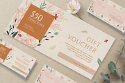 Flower - Gift Voucher, a Card Template by Creativestoree (Thumbnail 2 of 3)