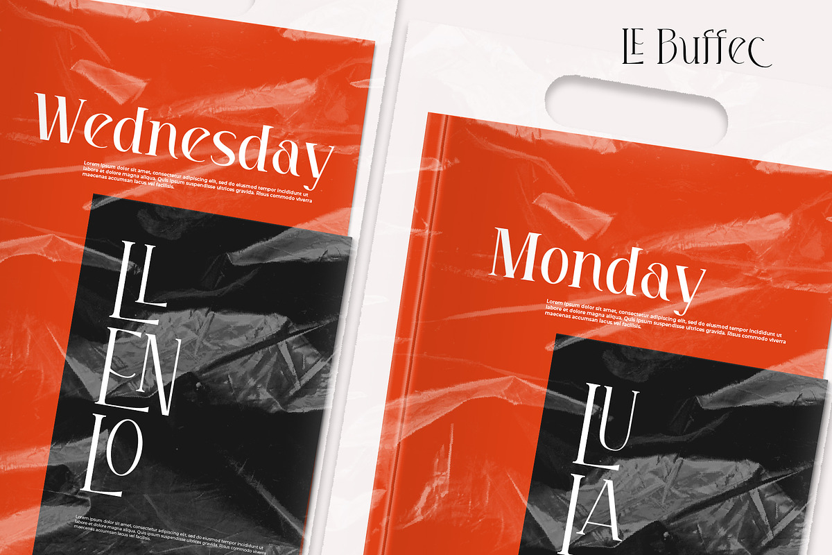 LE Buffec | 18 Font Family, a Serif Font by Jolicia Type (Photo 7 of 17)