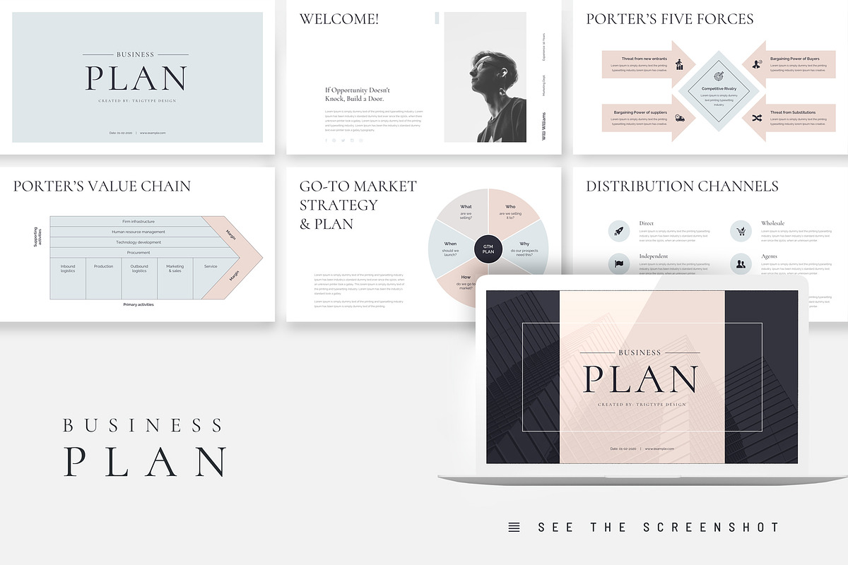Business Plan Minimal Keynote, a Presentation Template by TemplatesForest (Photo 2 of 10)