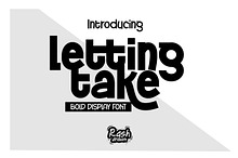 Letting Take – A Bold Display Font