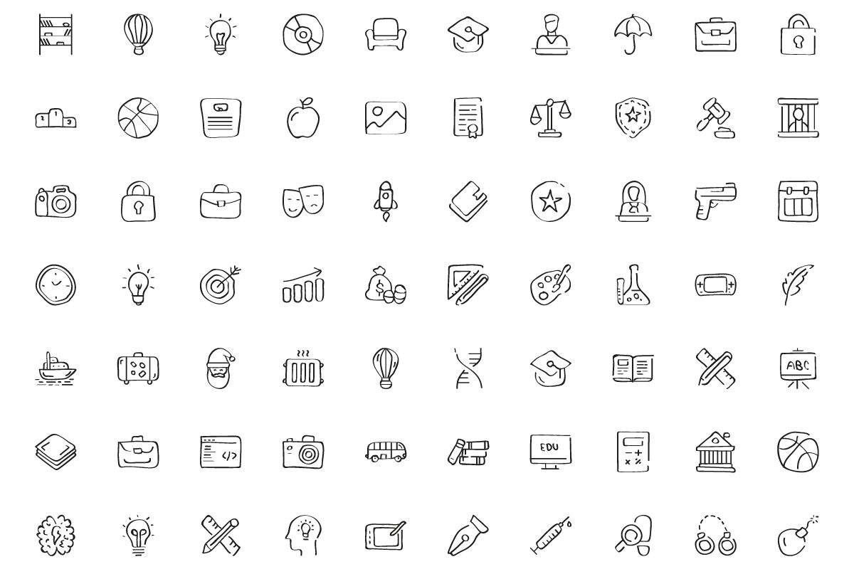 Hand Drawn Sketching, an Outline Icon by Color Cubes (Photo 4 of 6)