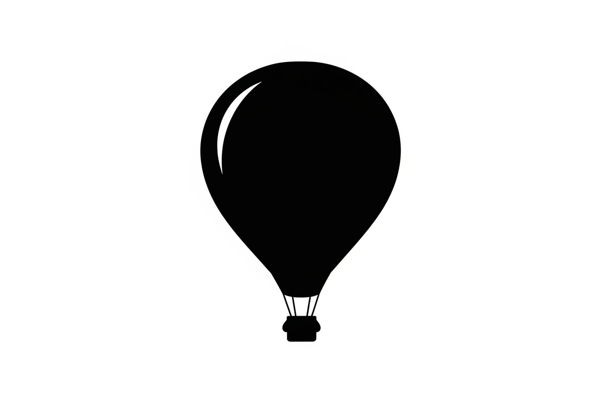 Hot Air Balloon Silhouette Bundle, an Illustration by Designer_Momina (Photo 10 of 51)