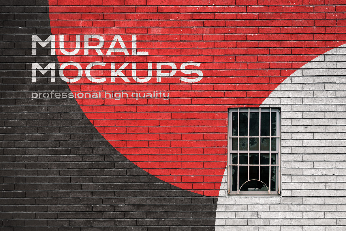 Street mural mockup bundle outdoor, an Advertising Mockup by FoundImages (Photo 27 of 42)
