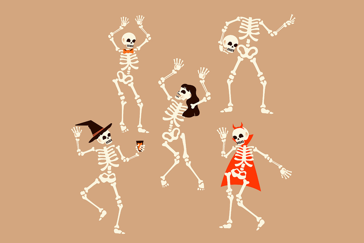 Skeleton Asset Illustration, an Illustration by graphicook