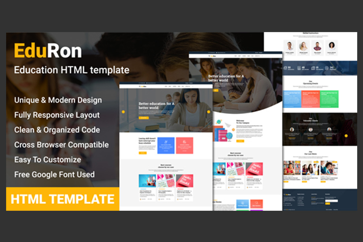 EduRon - Education Template, a HTML Template by THESOFTKING (Photo 3 of 4)