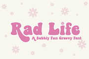 Rad Life A Bubbly Groovy Font, a Handwritten Font by Prestige Artsy Studio (Thumbnail 1 of 10)