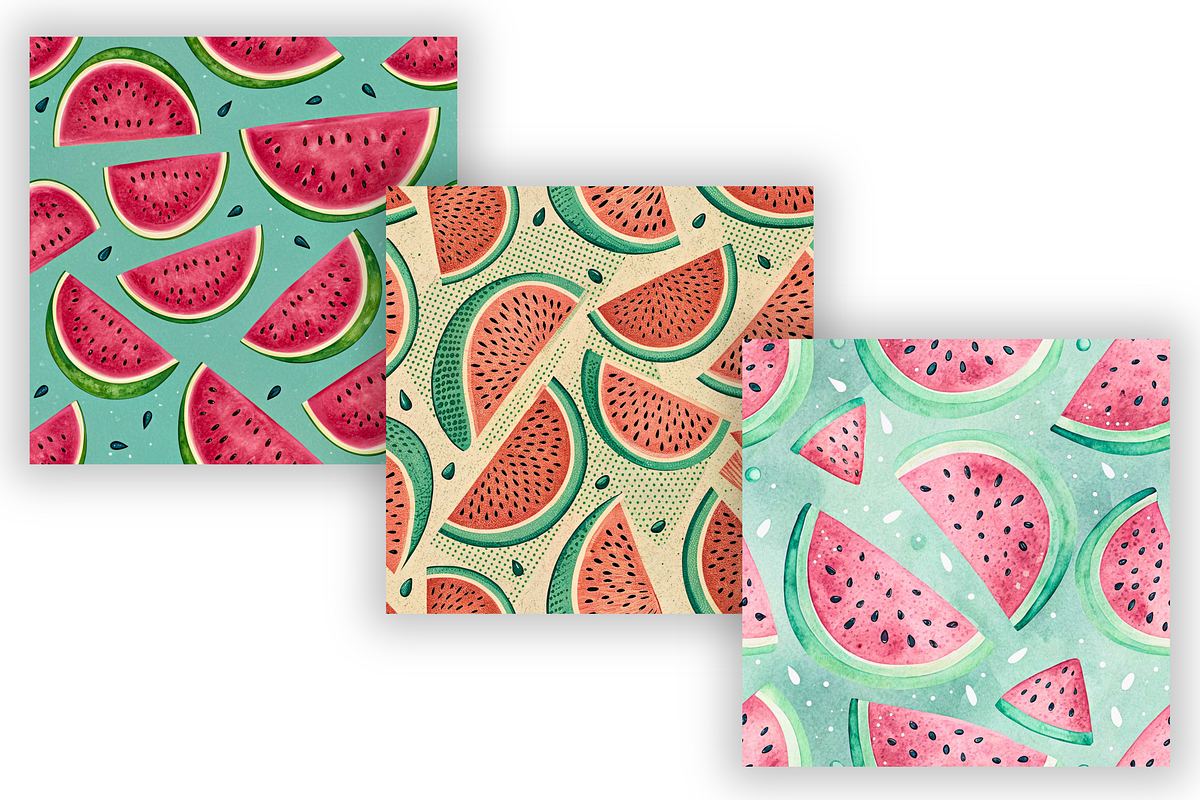 Juicy Watermelon Seamless Pattern, a Pattern Graphic by FloridPrintables (Photo 6 of 7)