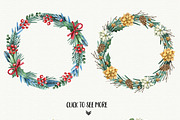 Big Christmas Set, a Decorative Illustration by Watercolor by Tonia Tkach (Thumbnail 5 of 8)