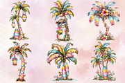 Whimsical Summer Palm Tree Clipart B, an Illustration by SVGArt (Thumbnail 2 of 9)