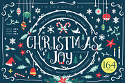 Christmas Joy Xmas Graphics & Cards, a Seasonal Illustration by Euonia Meraki (Thumbnail 1 of 10)