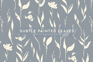 Subtle Painted Leaves