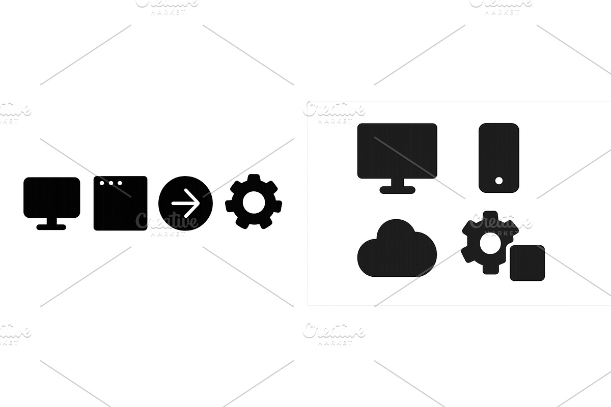 Digital tools and icons representing, a Technology Illustration by ZinetroN