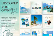 Travel Instagram Templates for Agent, a Social Media Template by Under My Cozy Roof (Thumbnail 2 of 10)