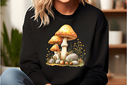 Watercolor Mushroom Clipart bundle, an Illustration by DreamCafeArt (Thumbnail 6 of 9)