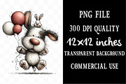 Whimsical Easter Dogs Clipart, an Illustration by Designking (Thumbnail 4 of 5)