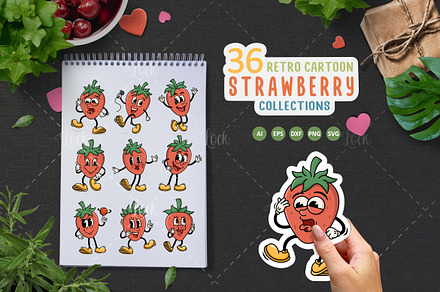 Strawberry Cartoon
