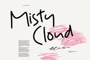 Misty Cloud Casual Handwritten Font, a Handwritten Font by Heinzel Std (Thumbnail 1 of 12)