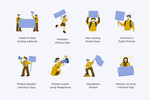 Public Protest Illustration, a Person Illustration by Deemak Daksina