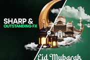 Eid Mubarak Square Greeting Flyer, a Flyer Template by Raytas Studio (Thumbnail 3 of 5)