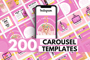 Colorful Instagram Carousels, a Social Media Template by Oh So Social Boutique (Thumbnail 1 of 5)