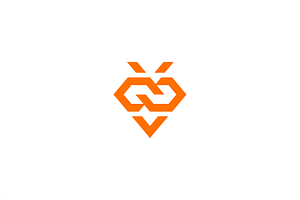 Infinity bee logo template.