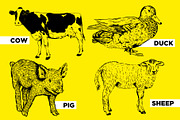 Farm Animal Illustration Collection, an Animal Illustration by Lettering Supply Co. (Thumbnail 3 of 3)