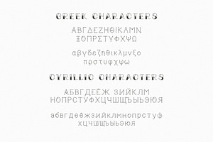 True Mama Cyrillic Typeface Greek