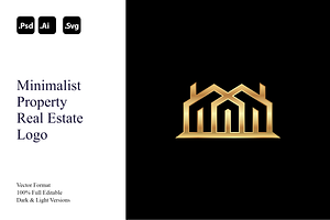 Minimalist Property Real Estate Logo, a Branding & Logo Template by Luxury Logos
