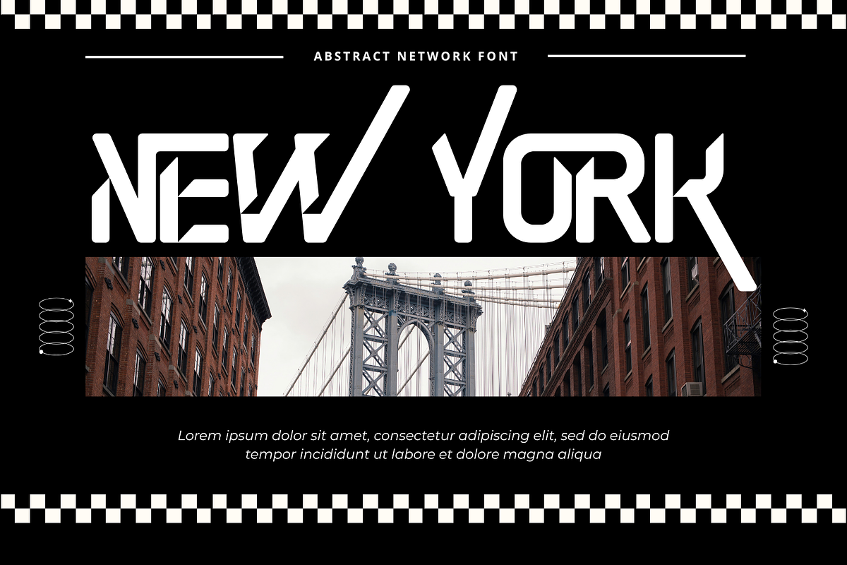 Abstract Network - Futuristic Font, a Sans Serif Font by 177Studio (Photo 4 of 8)