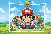 Adventure with Pokémon Stickers, an Animal Illustration by Blendient (Thumbnail 3 of 13)
