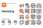 Marketing Icon Set, a Duotone Icon by Eklip Studio (Thumbnail 1 of 4)