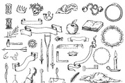 Engraved Symbols Vector Pack, an Object Graphic by danielcomerci (Thumbnail 2 of 2)
