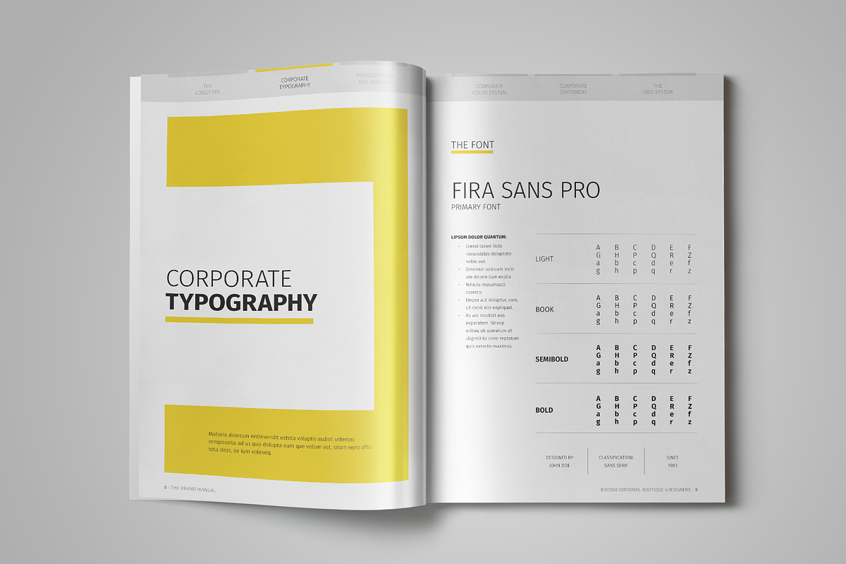 Brand Manual, a Templates & Theme by StockInDesign (Photo 4 of 10)