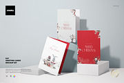 5x7 Greeting Cards Mockup Set, a Merchandise Mockup by creatsy5 (Thumbnail 1 of 16)